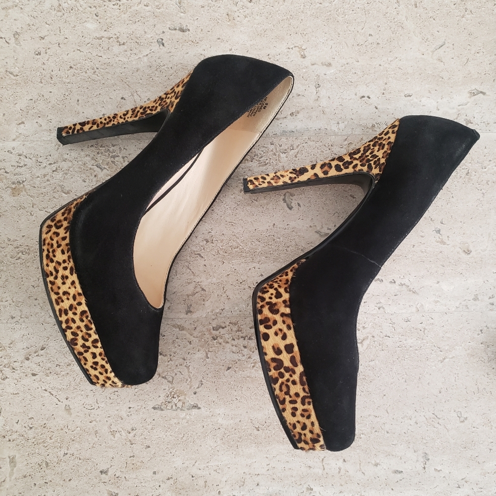 Leopard Print Heels. Nine West.